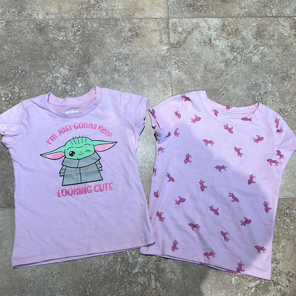 Kids shirts size 5/6 in good condition no stains